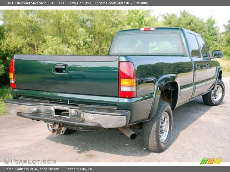 Forest Green Metallic / Graphite 2001 Chevrolet Silverado 2500HD LS Crew Cab 4x4