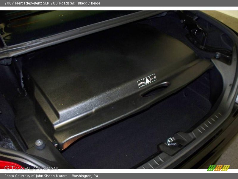 Black / Beige 2007 Mercedes-Benz SLK 280 Roadster