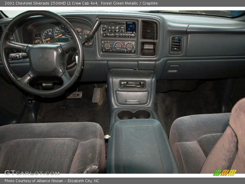 Forest Green Metallic / Graphite 2001 Chevrolet Silverado 2500HD LS Crew Cab 4x4