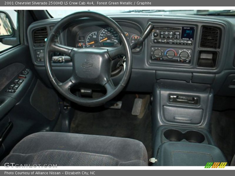 Forest Green Metallic / Graphite 2001 Chevrolet Silverado 2500HD LS Crew Cab 4x4