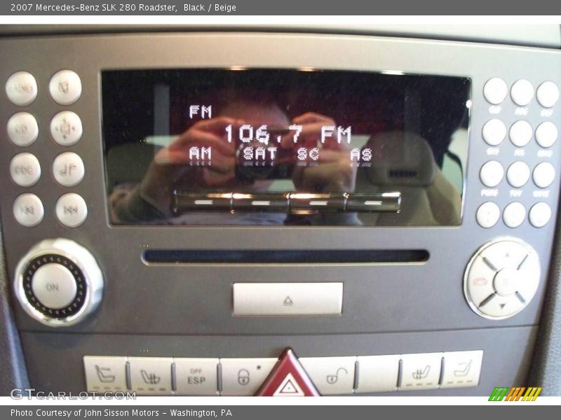 Black / Beige 2007 Mercedes-Benz SLK 280 Roadster