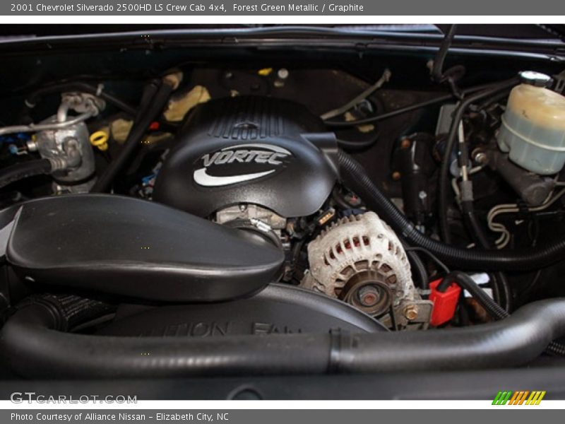 Forest Green Metallic / Graphite 2001 Chevrolet Silverado 2500HD LS Crew Cab 4x4
