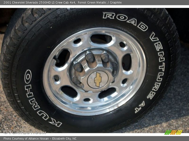 Forest Green Metallic / Graphite 2001 Chevrolet Silverado 2500HD LS Crew Cab 4x4