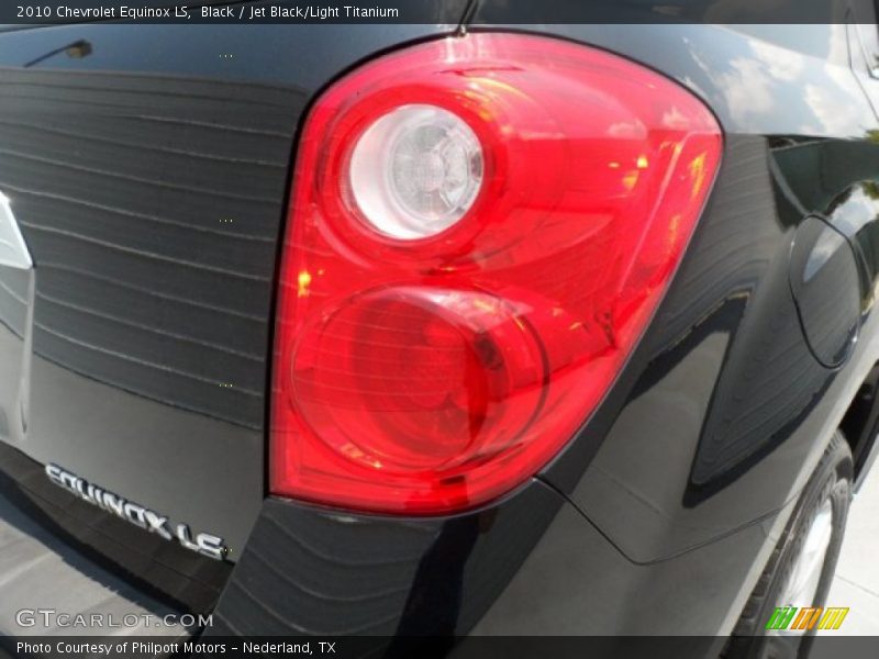 Black / Jet Black/Light Titanium 2010 Chevrolet Equinox LS