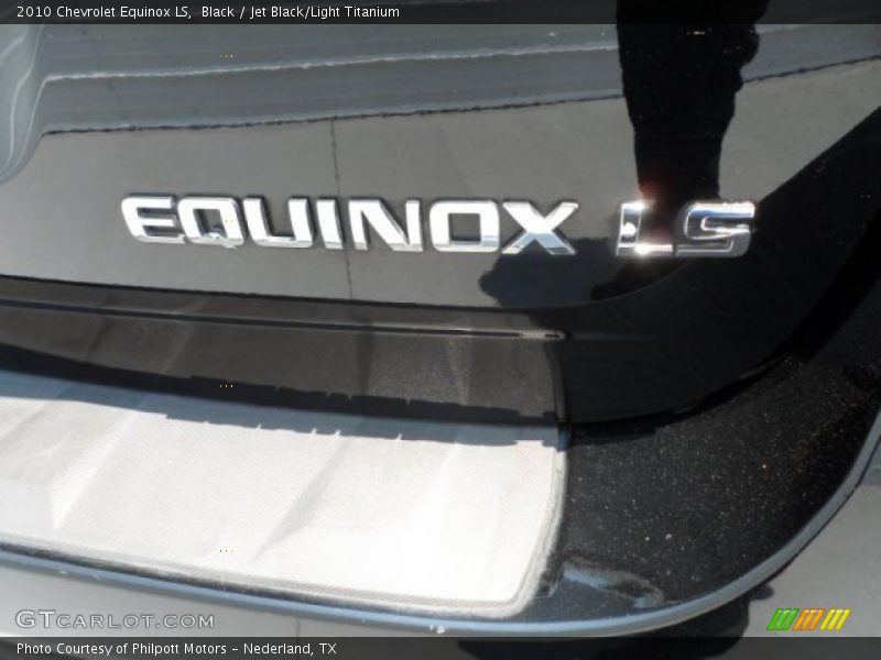 Black / Jet Black/Light Titanium 2010 Chevrolet Equinox LS