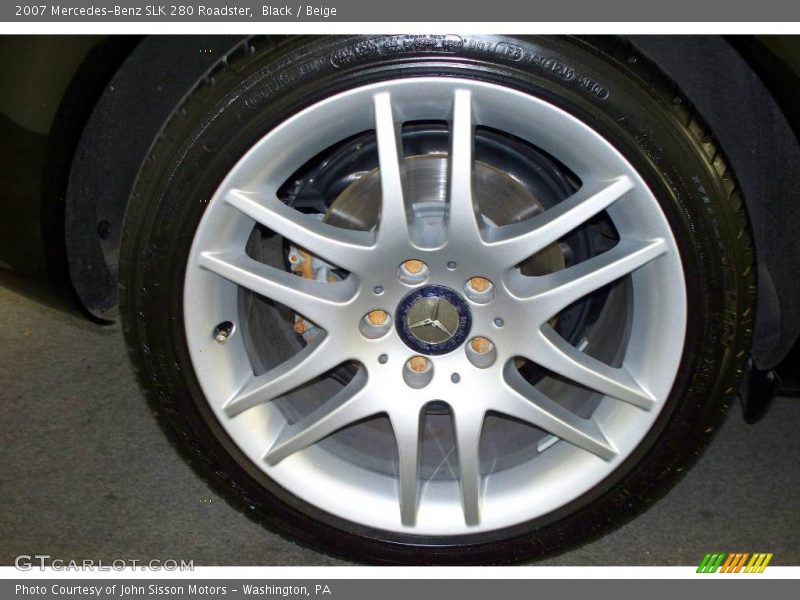 Black / Beige 2007 Mercedes-Benz SLK 280 Roadster