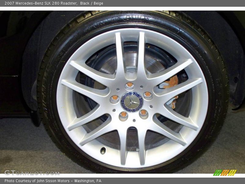 Black / Beige 2007 Mercedes-Benz SLK 280 Roadster