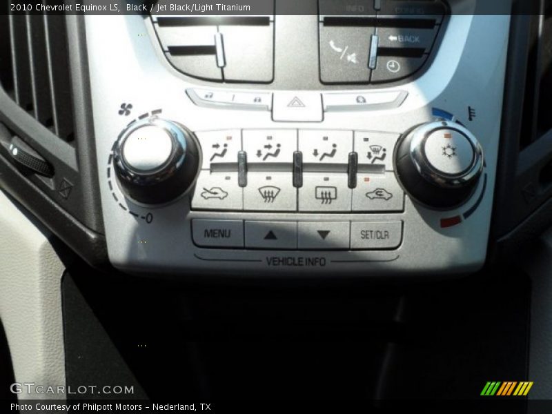 Black / Jet Black/Light Titanium 2010 Chevrolet Equinox LS