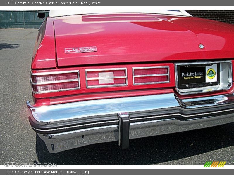 Red / White 1975 Chevrolet Caprice Classic Convertible