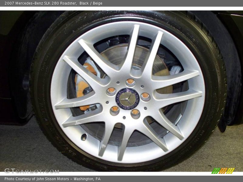 Black / Beige 2007 Mercedes-Benz SLK 280 Roadster