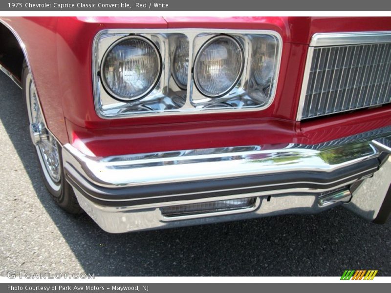 Red / White 1975 Chevrolet Caprice Classic Convertible