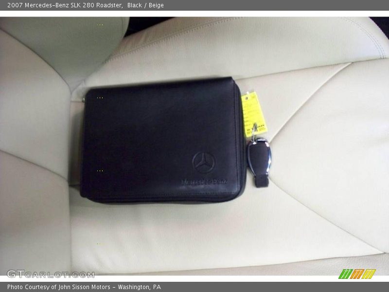 Black / Beige 2007 Mercedes-Benz SLK 280 Roadster