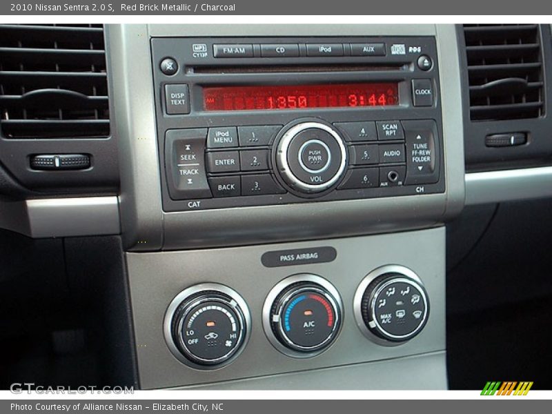 Red Brick Metallic / Charcoal 2010 Nissan Sentra 2.0 S