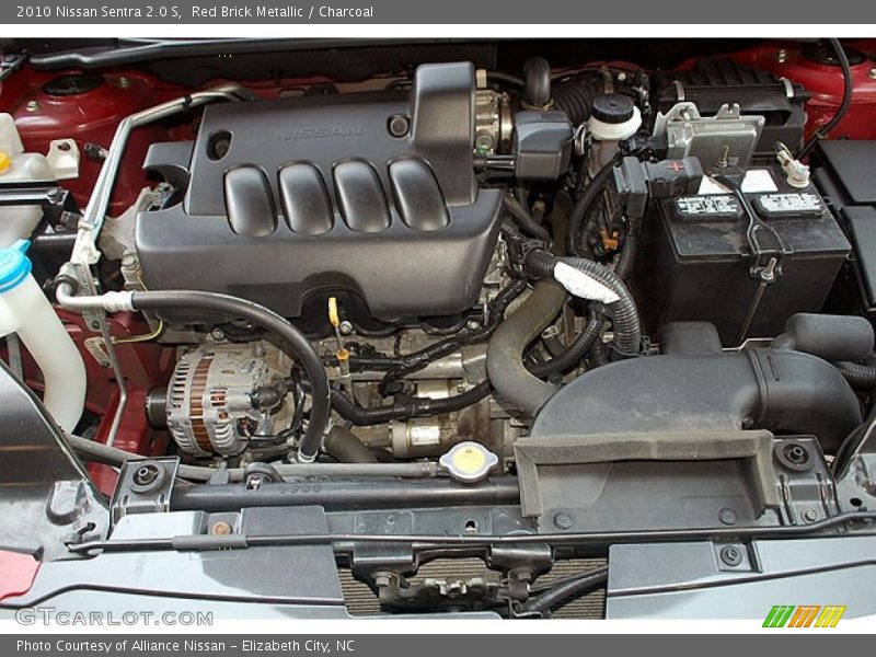 Red Brick Metallic / Charcoal 2010 Nissan Sentra 2.0 S