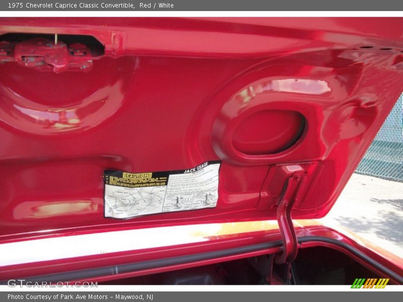  1975 Caprice Classic Convertible Trunk