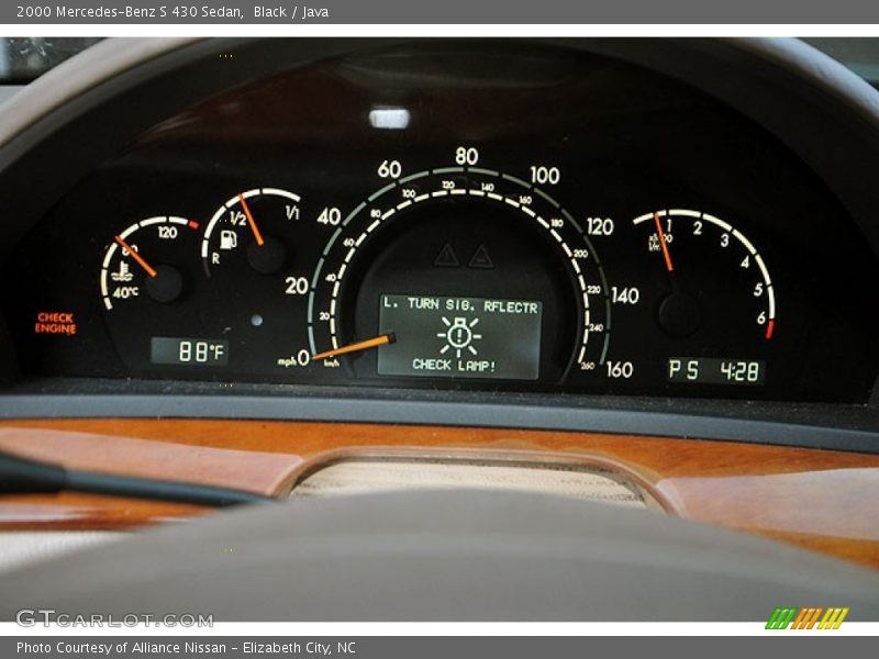 Black / Java 2000 Mercedes-Benz S 430 Sedan