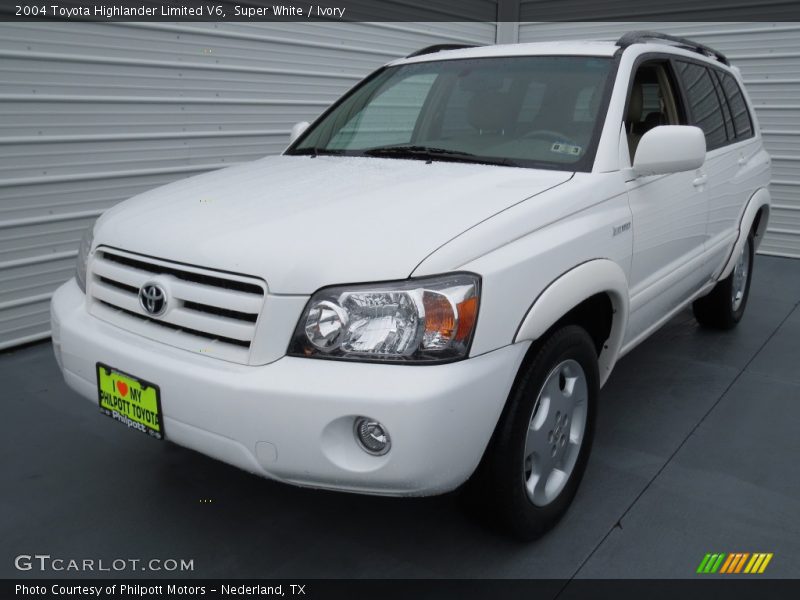 Super White / Ivory 2004 Toyota Highlander Limited V6