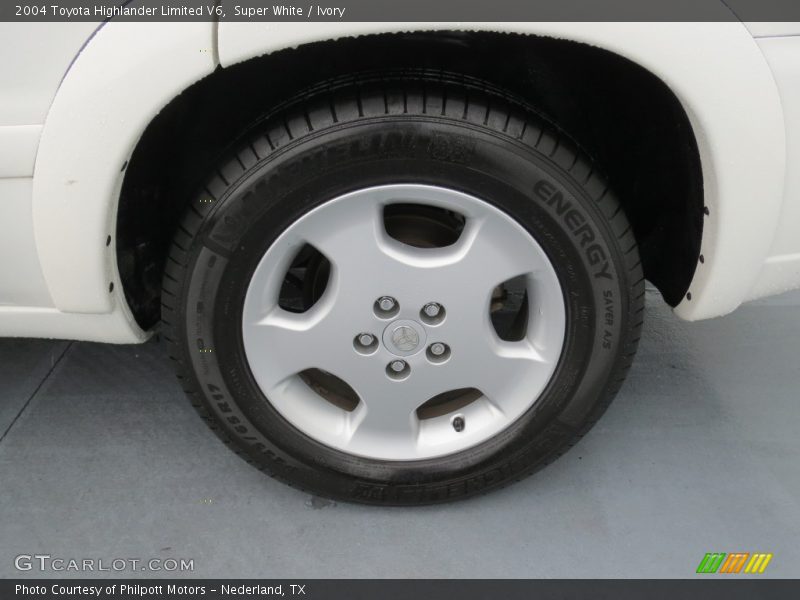 Super White / Ivory 2004 Toyota Highlander Limited V6
