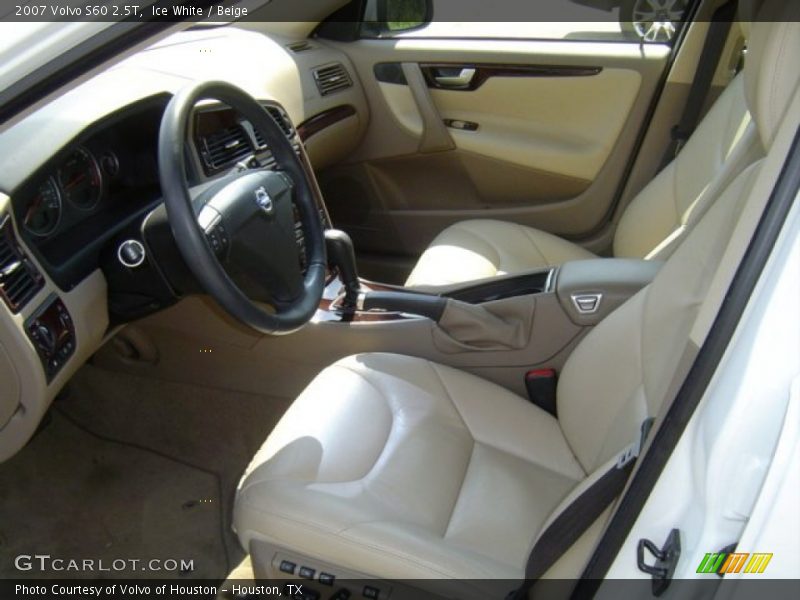 Ice White / Beige 2007 Volvo S60 2.5T
