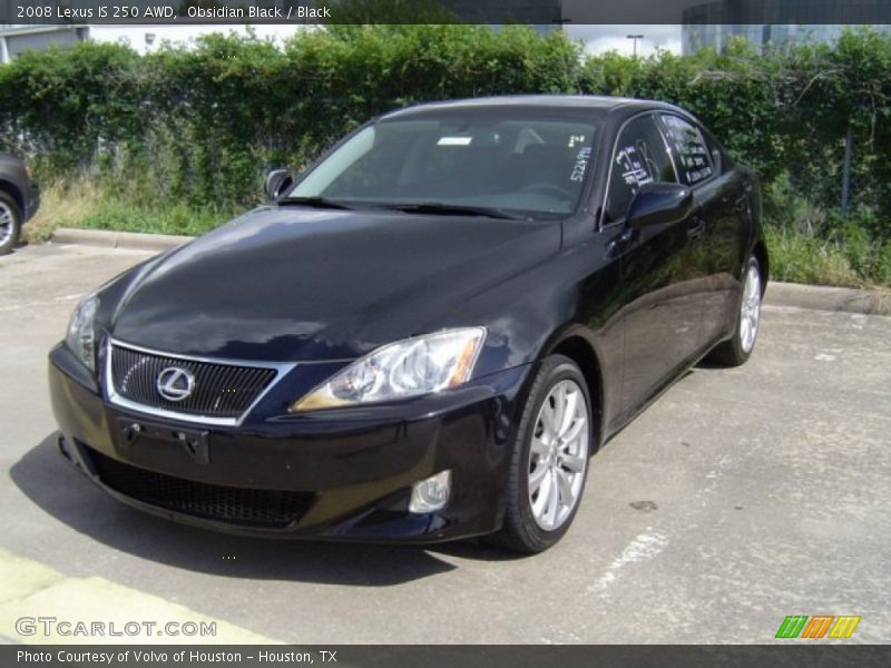 Obsidian Black / Black 2008 Lexus IS 250 AWD