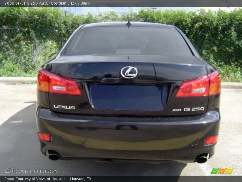 Obsidian Black / Black 2008 Lexus IS 250 AWD