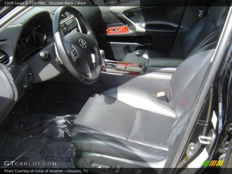 Obsidian Black / Black 2008 Lexus IS 250 AWD