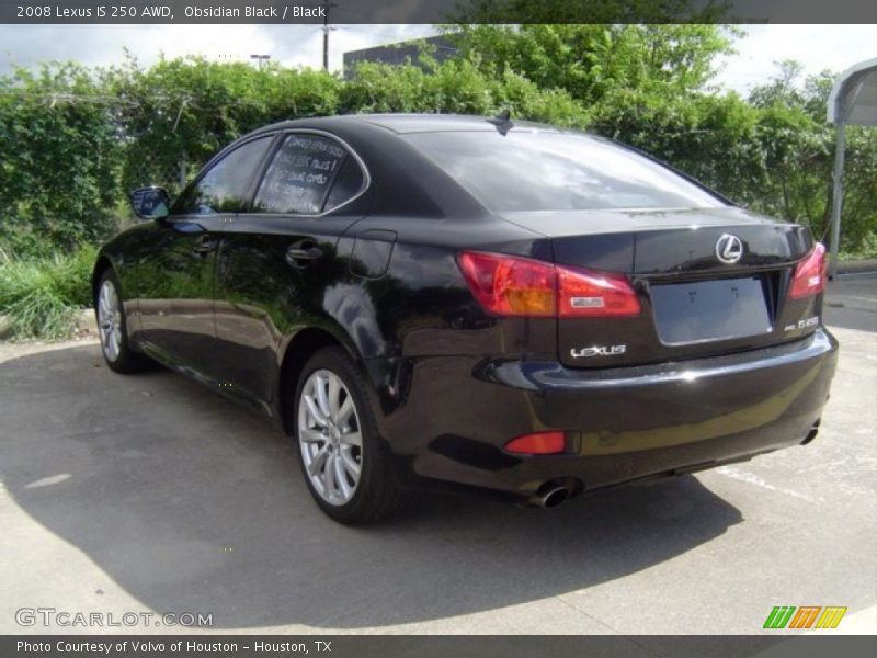 Obsidian Black / Black 2008 Lexus IS 250 AWD