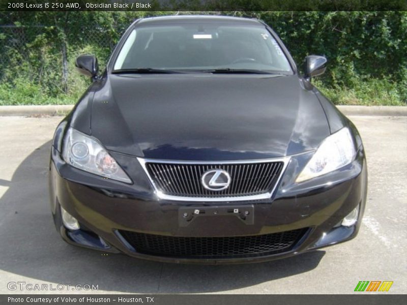 Obsidian Black / Black 2008 Lexus IS 250 AWD