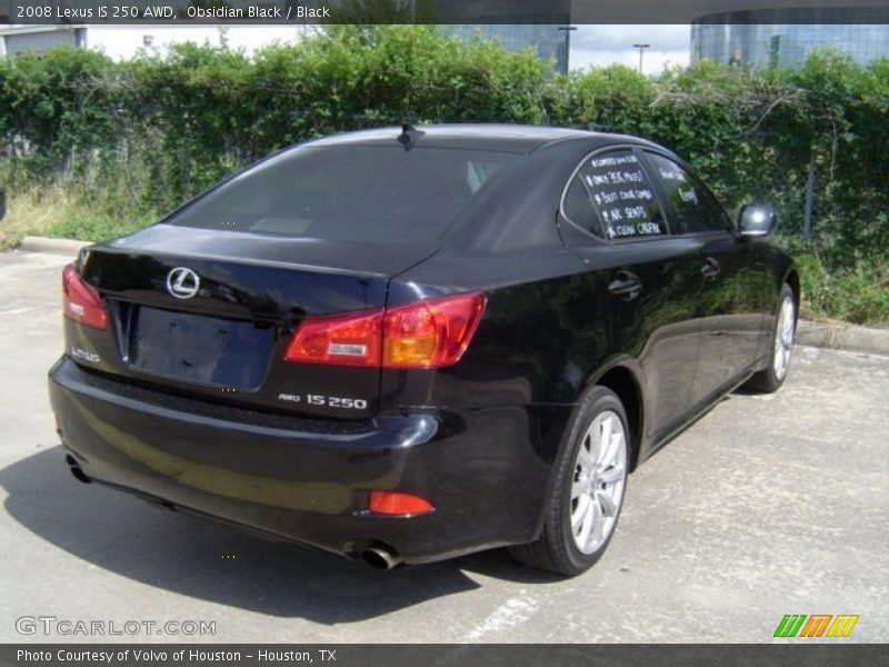 Obsidian Black / Black 2008 Lexus IS 250 AWD