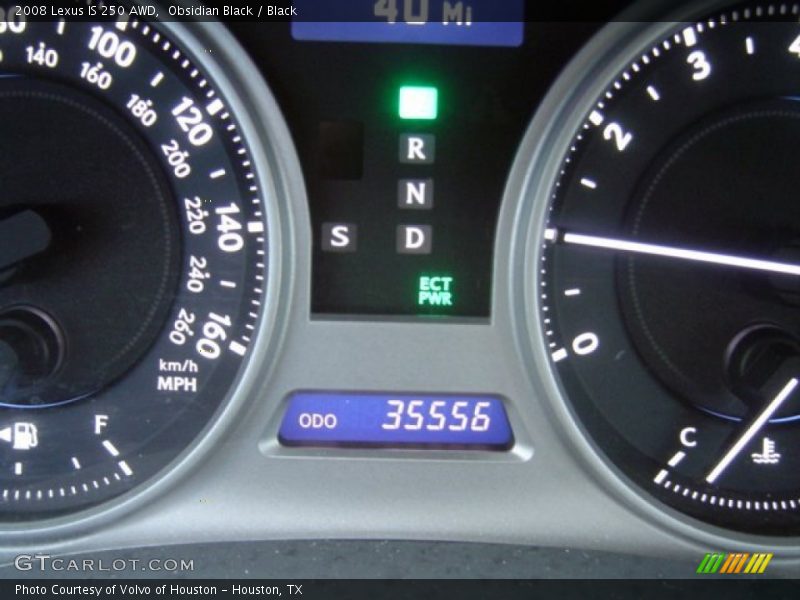 Obsidian Black / Black 2008 Lexus IS 250 AWD