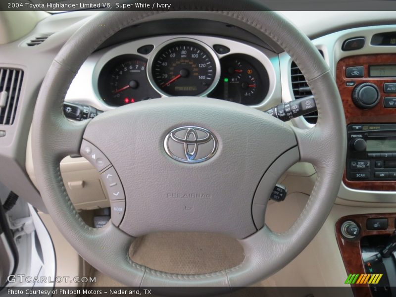 Super White / Ivory 2004 Toyota Highlander Limited V6