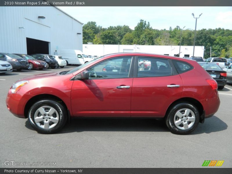 Venom Red / Black 2010 Nissan Rogue S AWD