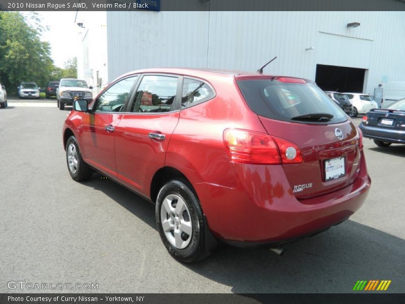 Venom Red / Black 2010 Nissan Rogue S AWD