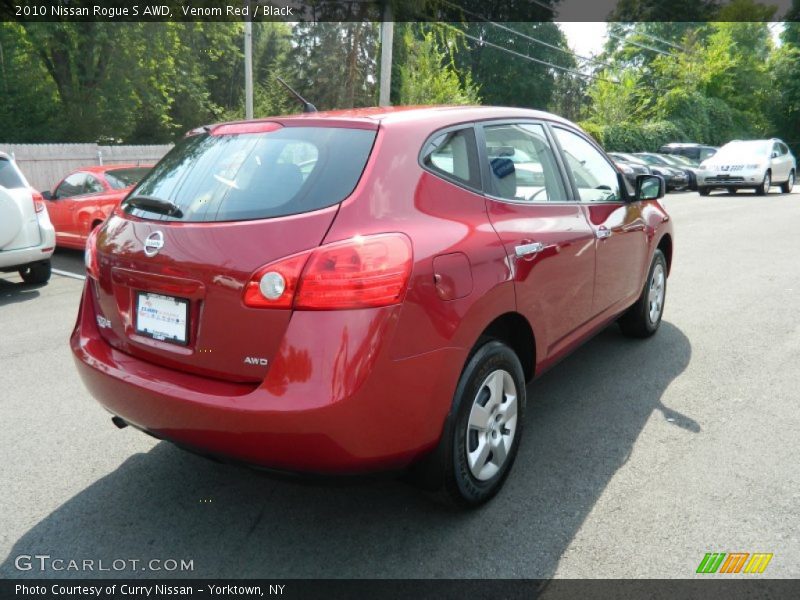 Venom Red / Black 2010 Nissan Rogue S AWD