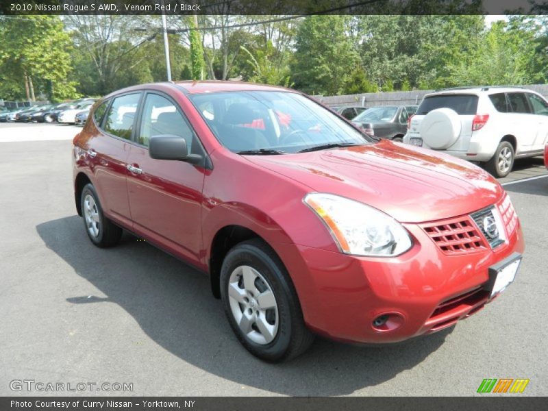 Venom Red / Black 2010 Nissan Rogue S AWD