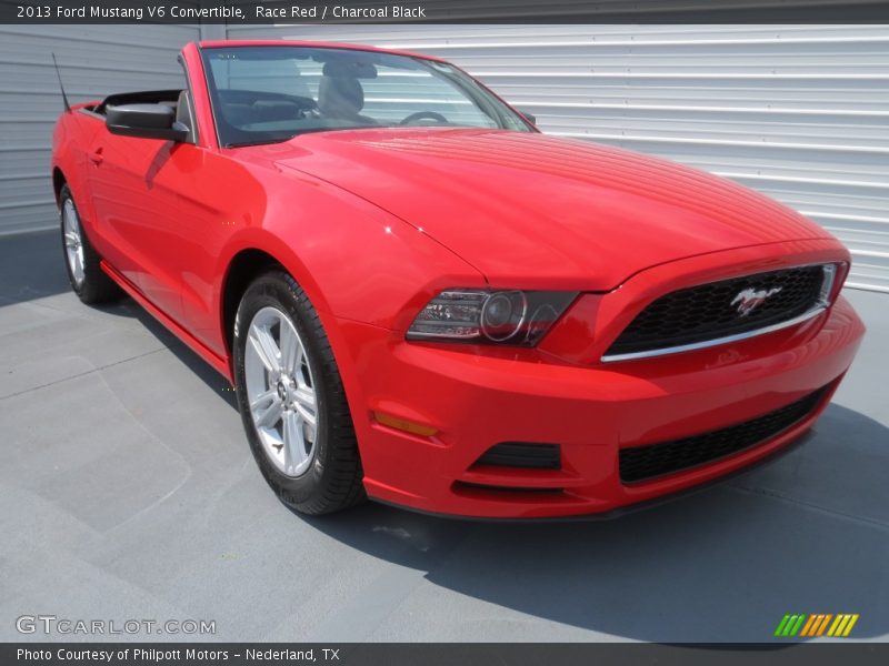 Race Red / Charcoal Black 2013 Ford Mustang V6 Convertible