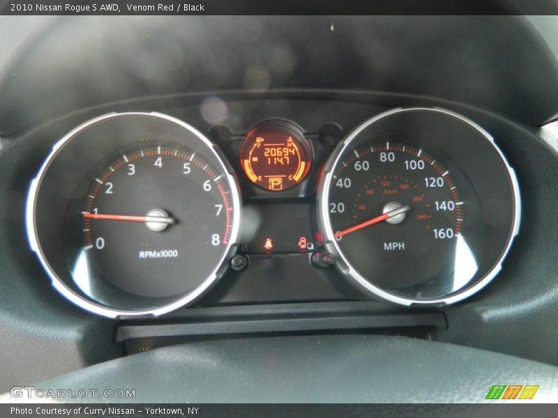 Venom Red / Black 2010 Nissan Rogue S AWD