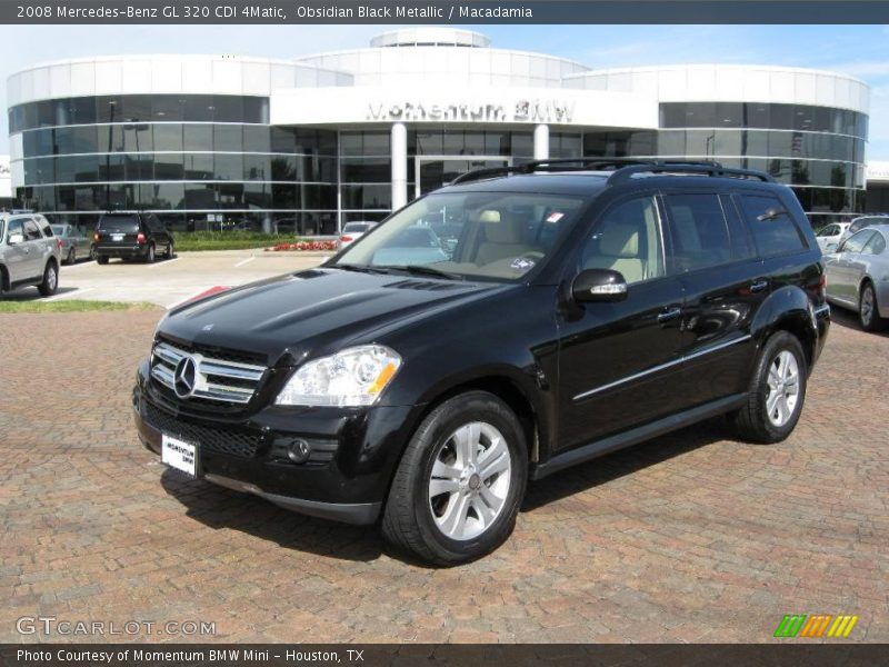 Obsidian Black Metallic / Macadamia 2008 Mercedes-Benz GL 320 CDI 4Matic