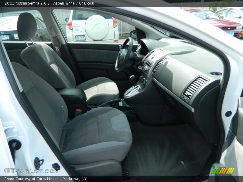 Aspen White / Charcoal 2011 Nissan Sentra 2.0 S
