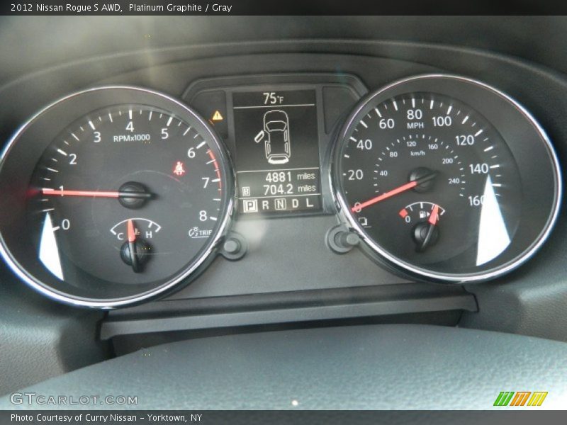 Platinum Graphite / Gray 2012 Nissan Rogue S AWD