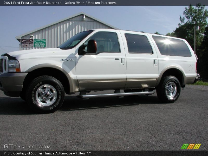 Oxford White / Medium Parchment 2004 Ford Excursion Eddie Bauer 4x4