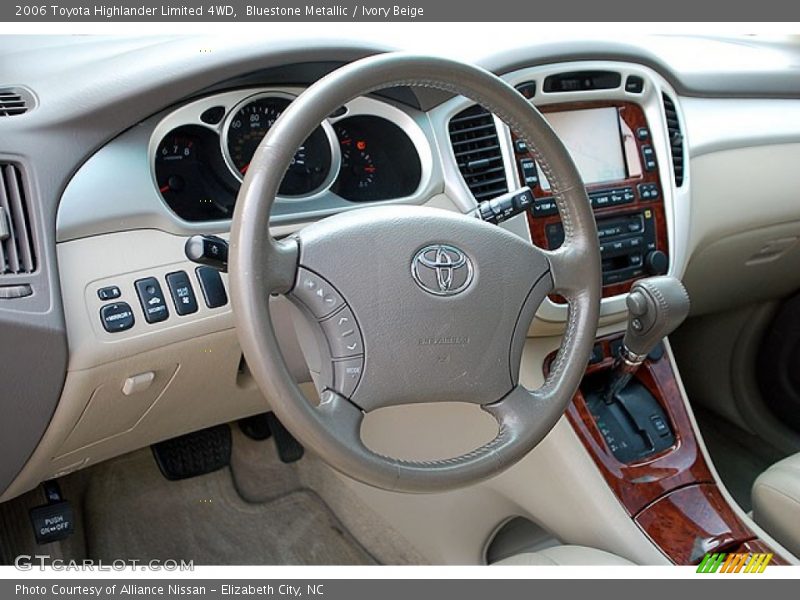 Bluestone Metallic / Ivory Beige 2006 Toyota Highlander Limited 4WD