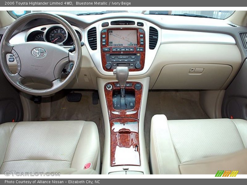 Bluestone Metallic / Ivory Beige 2006 Toyota Highlander Limited 4WD