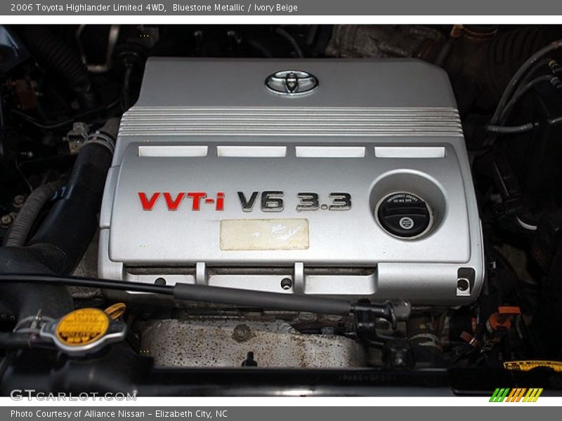 Bluestone Metallic / Ivory Beige 2006 Toyota Highlander Limited 4WD