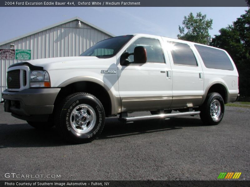 Oxford White / Medium Parchment 2004 Ford Excursion Eddie Bauer 4x4