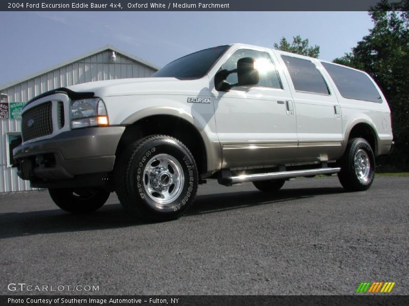 Oxford White / Medium Parchment 2004 Ford Excursion Eddie Bauer 4x4