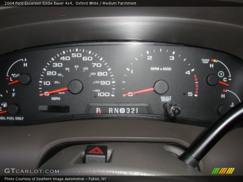 Oxford White / Medium Parchment 2004 Ford Excursion Eddie Bauer 4x4