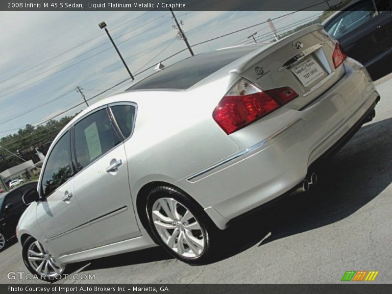 Liquid Platinum Metallic / Graphite 2008 Infiniti M 45 S Sedan