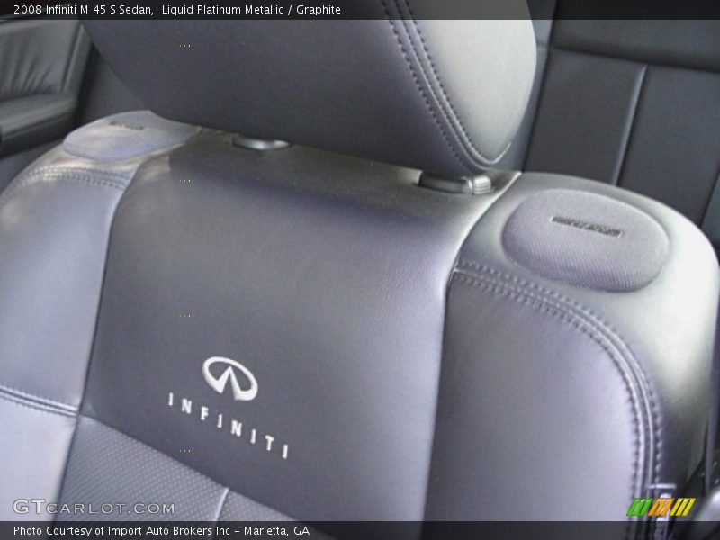 Liquid Platinum Metallic / Graphite 2008 Infiniti M 45 S Sedan