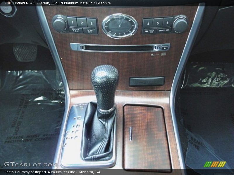 Liquid Platinum Metallic / Graphite 2008 Infiniti M 45 S Sedan